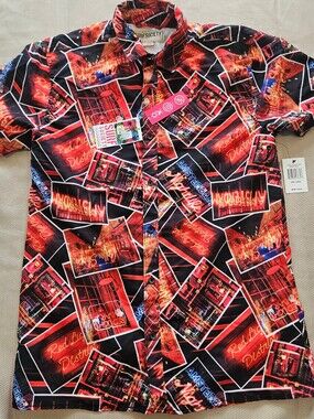 Surf Society Drill Clothing Red Light District Red Amsterdam NWT Large w/buttons